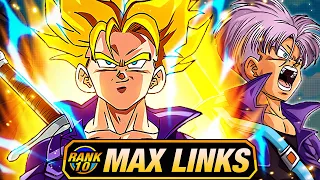 I AM BLOWN AWAY!! LEVEL 10 LINKS 100% RAINBOW STAR DOKKANFEST SSJ TRUNKS! (DBZ: Dokkan Battle)