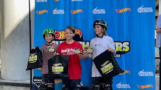 Hot wheels Nitro Circus superchargers competition at lot 11 taking first1￼