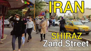 Shiraz Iran (4k) Walking on Karim Khan Zand Blvd/شیراز خیابان کریم خان زند