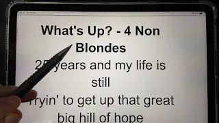 LEITURA GUIADA COM MÚSICA - What’s up! 4 Non Blondes