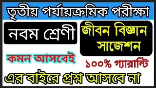 Class 9 Life Science 3rd unit test exam Suggestion 2022🎯📚Class 9 Life Science final exam suggestion🎯