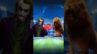 JOKER TEAM 🆚 LION TEAM 🦁🥊(Joker, Neymar, Ronaldo) (Tiger, Black Panther, Lion) 🤯🥶🤩