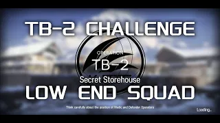 TB-2 CM Challenge Mode | Ultra Low End Squad | A Light Spark in Darkness | 【Arknights】