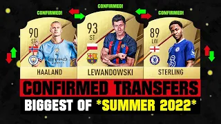 BIGGEST CONFIRMED TRANSFERS NEWS SUMMER 2022 - Football! ✅😱 ft Lewandowski, Haaland, Sterling… etc