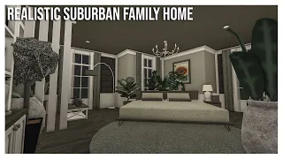 ROBLOX | Bloxburg: Realistic Suburban Family Home Speedbuild | Part 2 | Ellvoi