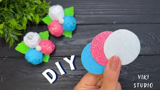 Handmade Beauty: Glitter Foam Flowers Tutorial