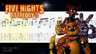 Five Nights at Freddy's 1 Song | The Living Tombstone | Fingerstyle Guitar TAB