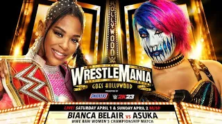 Bianca Belair vs Asuka - Raw Women's Championship - WrestleMania 39 -  WWE 2K23 Prediction Match