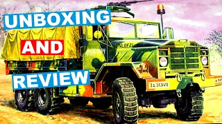 Italeri 1/35th M923 A1 Big Foot Unboxing And Review Video - Plastic Scale Model Kit Review