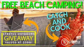 BEACHFRONT CAMPING At Bay Of Fires, Tasmania | Crayfish Pizza Off Grid! | Episode 84