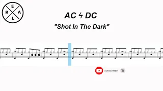 Shot in the Dark - AC ⚡ DC  Drum Score