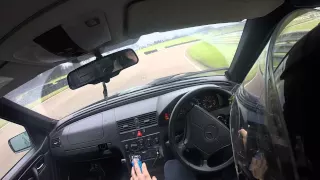 Lydden hill drifting Mercedes w202 c230 kompressor