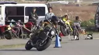 2015 11 22 Ehime Dunlop Moto Gymkhana kudomen 選手 MT-07 heat 2