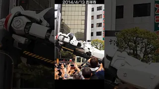 [Mobile Police PATLABOR] 2014年 実物大“98式AVイングラム”デッキアップ [祝再稼働] #shorts