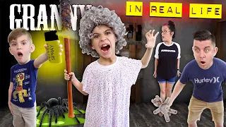 Granny Horror Game In Real Life! PEPPER SPRAY Update (FUNhouse Fam)