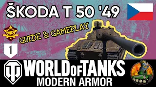 ŠKODA T 50 '49 II Guide & Gameplay! II Cold War Era 1 II WoT Console II Awakened Season