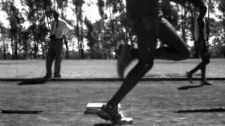 Elite Kenyan Runner, Running in Shoes - Slow Motion