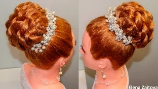 ПРИЧЕСКА ВЕЧЕРНЯЯ ОБЪЕМНАЯ|EVENING HAIRSTYLES FOR HAIR BEAUTIFUL|ФРАНЦУЗСКИЕ косы|ЕЛЕНА ЗАИТОВА