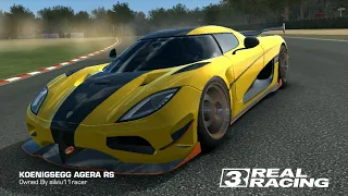 REAL RACING 3–EXCLUSIVE SERIES–KOENIGSEGG AGERA RS–Tiers 11, 12, 13, 14, 15