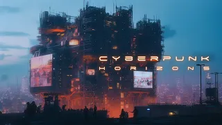 Cyberpunk Horizons - Ethereal Synthwave Ambience - 1 HOUR of Massive Ambient Music for Deep Focus