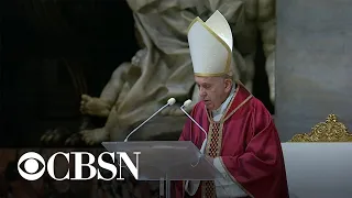 Watch Pope Francis' full Good Friday Mass at St. Peter's Basilica