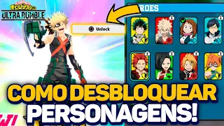 COMO DESBLOQUEAR PERSONAGENS NO MY HERO ULTRA RUMBLE (TODAS AS FORMAS)!!