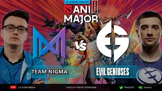 МАТЧ НА ВЫЛЕТ🔴Team Nigma vs Evil Geniuses | WePlay AniMajor [RU Tekcac]