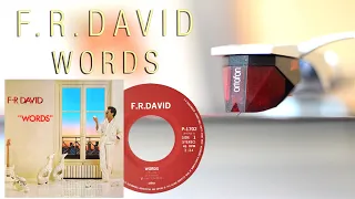 F.R. David – "Words" 1982 / Vinyl, 7", 45 RPM