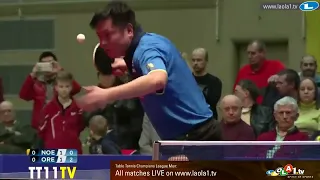 Hou Yingchao vs Vladimir Samsonov   Semifinal 2014 2015 Champions League