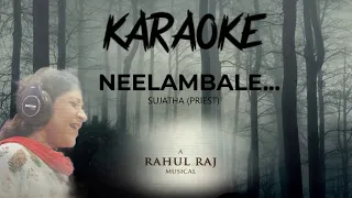 Neelaambale Song |The Priest| Karaoke| HQ | Rahul Raj