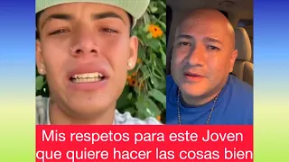 Mi respetos para este joven que quiere hacer las cosas bien