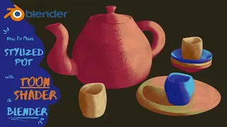 How to Make a Stylized Teapot and Mugs in Blender with Gradient Shader