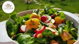 Feldsalat mit Ofen-Kartöffelchen/ Osterbrunch-Idee