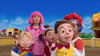 every episode of lazytown but only when they say 'hey, guys'