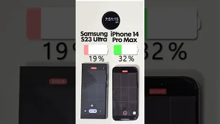 iPhone 14 Pro Max vs. Samsung Galaxy S23 Ultra Battery Test🔋⚔️