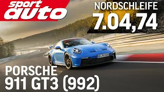 Porsche 911 GT3 (992) | HOT LAP Nordschleife 7.04,74 min | sport auto Supertest