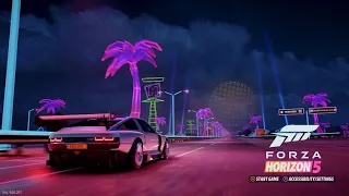 The NEW Forza Horizon 5 Start Up Screen... (FH5 RETROWAVE)