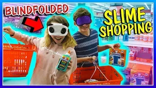 BLINDFOLDED SLYME SHOPPING! | We Are The Davises