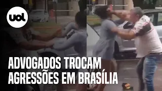 Briga entre advogados no DF: mulher é derrubada após troca de socos em Brasília