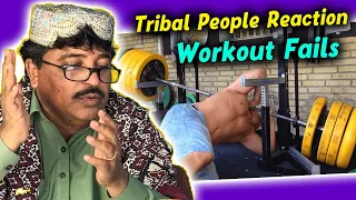 Villagers React To Workout Fails, Funny Fails