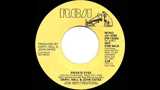 1981 Daryl Hall & John Oates - Private Eyes (mono radio promo 45)