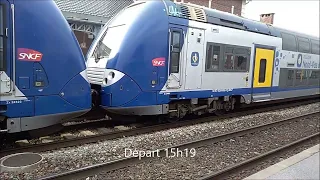 Trains en gare de Fourmies fin février et début mars 2022