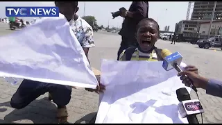 Female Protester Opposes Reopening Of Lekki Tollgate