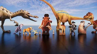 Ice Age (animation) Characters size comparison