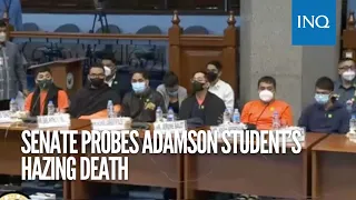 Senate probes Adamson student’s hazing death