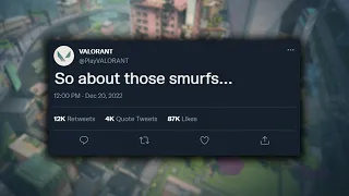 Riot finally updated us on smurfs in VALORANT...