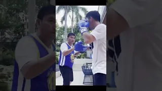 Manny Pacman Pacquiao is back on training