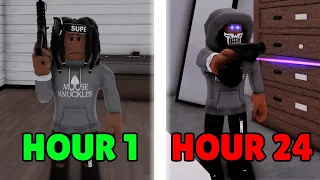 I spent 24 HOURS using the TEC-9 ONLY in THIS SOUTH BRONX ROBLOX HOOD RP GAME