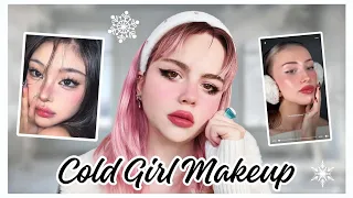 LA TENDANCE TIKTOK LE MAQUILLAGE 💄« COLD GIRL » ❄️