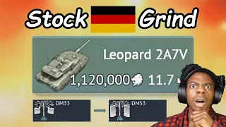 Grind German Tech Tree💀,But Using Stock Leopard 2A7V